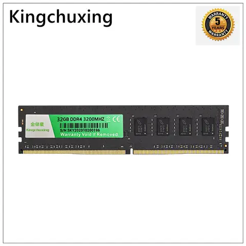 Kingchuxing DDR4 8GB 16GB 32GB RAM Memory 2400MHZ 2666MHZ 3200MHZ U-DIMM RAM for Desktop