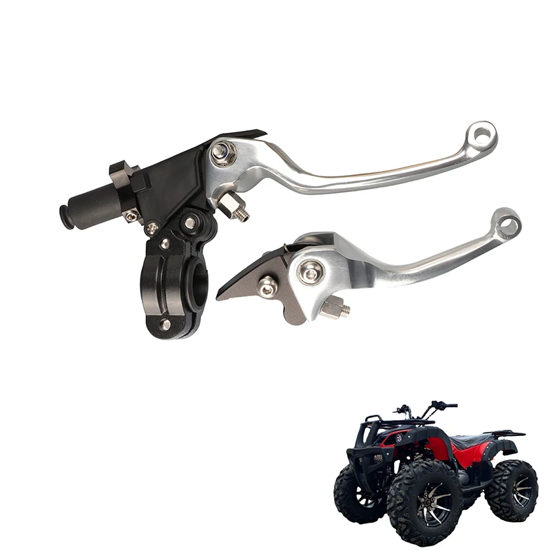 7/8'' 22mm Foldable Adjustment Handlebar Brake Clutch Levers Drum Brake Handle for Kart DOff-Road ATV Modification Accessories