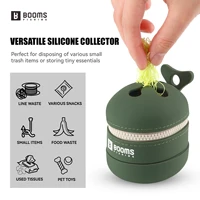 Booms Fishing ST2 Silicone Storage Container Portable Silicone Storage Pouch For Small Fishing Gear Outdoor Waste Collection 3