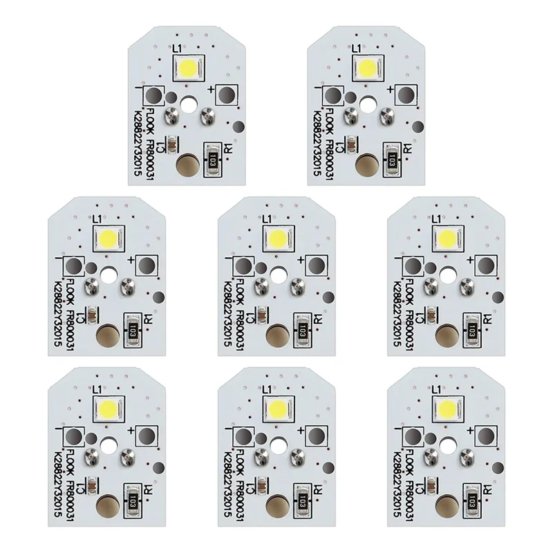 A01M-8PC WR55X11132 WR55X25754 مصباح LED للثلاجة متوافق مع لمبة إضاءة LED لثلاجة GE سهلة التركيب