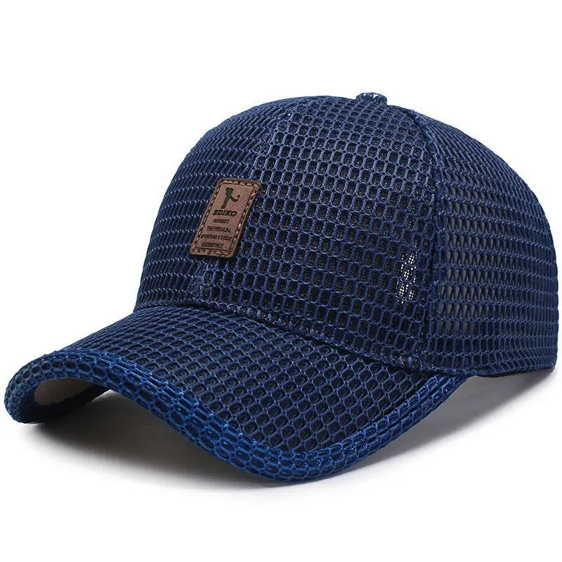 Dropshipping Unisex Breathable Full Mesh Baseball Cap Quick Dry Running hat Lightweight Cooling Water Sports Hat