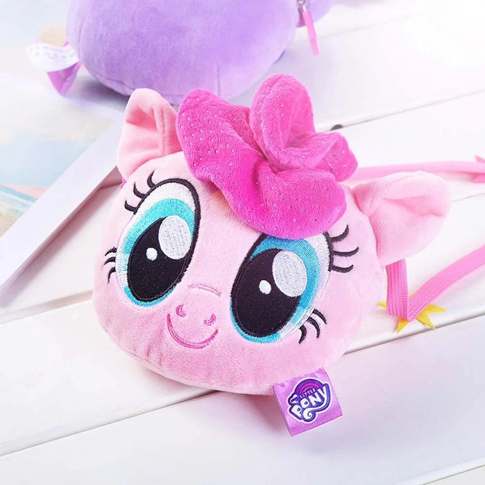 My Little Pony Anime Twilight Sparkle Pinkie Pie Rainbow Dash Cartoon Cute Plush Doll Shoulder Bags, Messenger Bag para niños