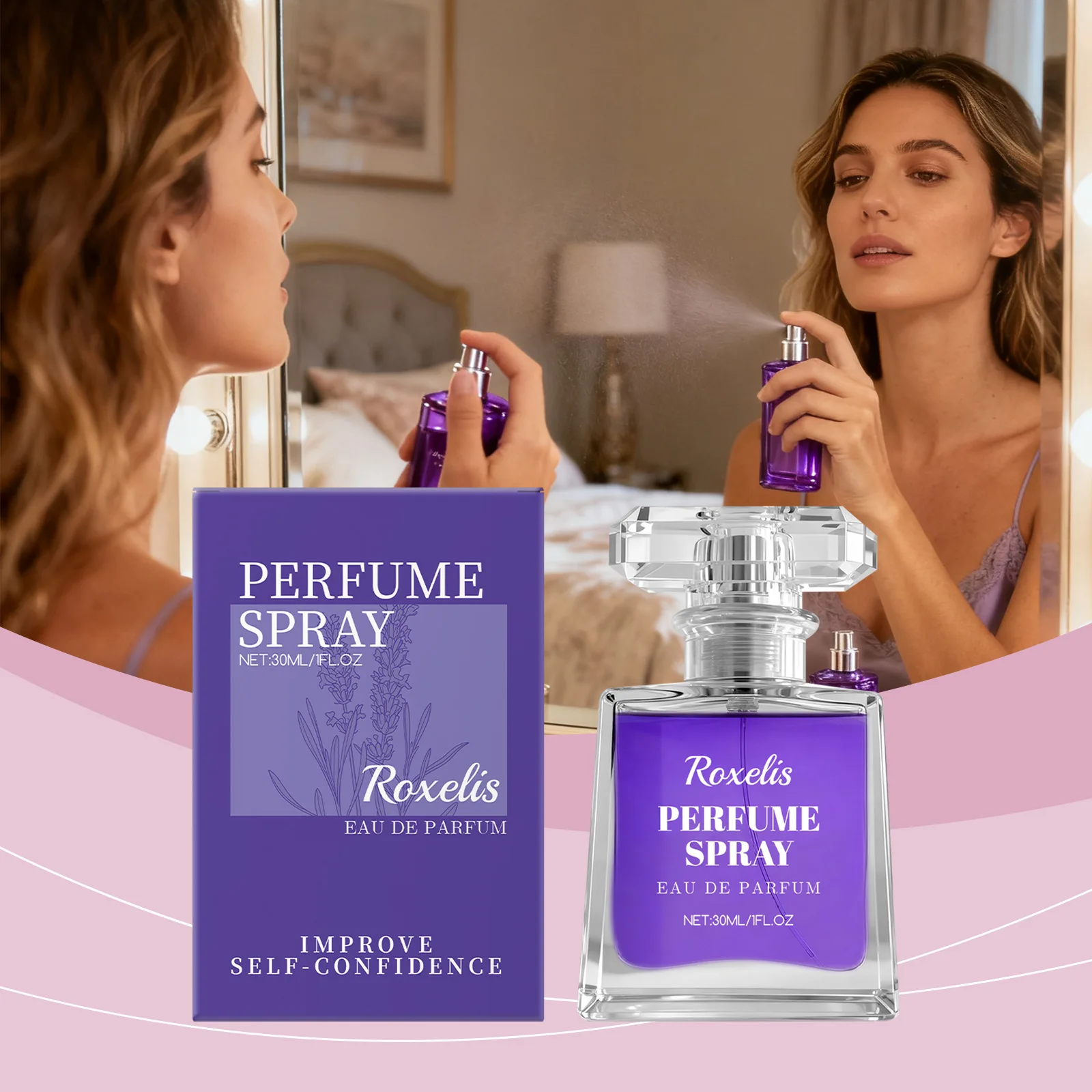

Charming Lavender Perfume: Gentle, natural, fresh and elegant fragrance; long-lasting portable; a sophisticated daily use scent