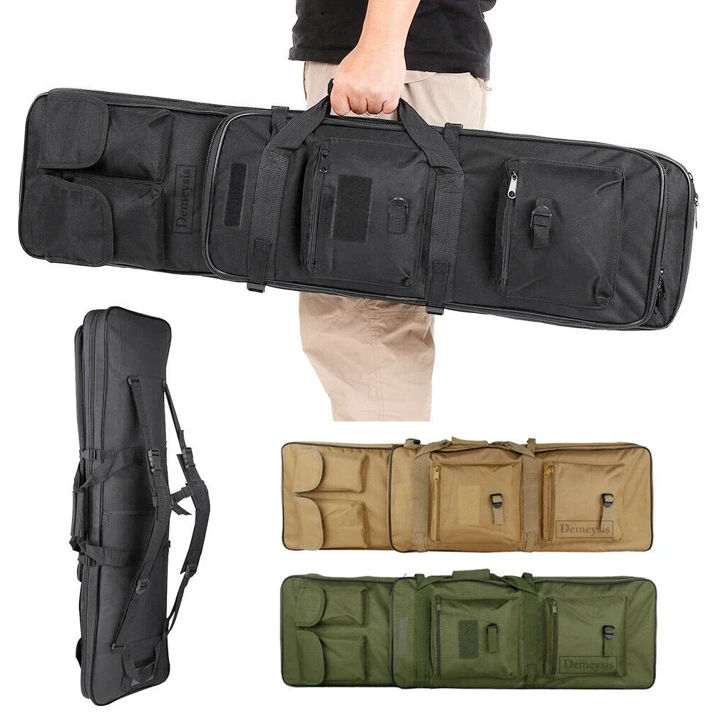 

Tactical Rifle Case Airsoft Paintball Sniper Cs Game Shooting Hunting Range Gun Bag Outdoor War Games Backpack