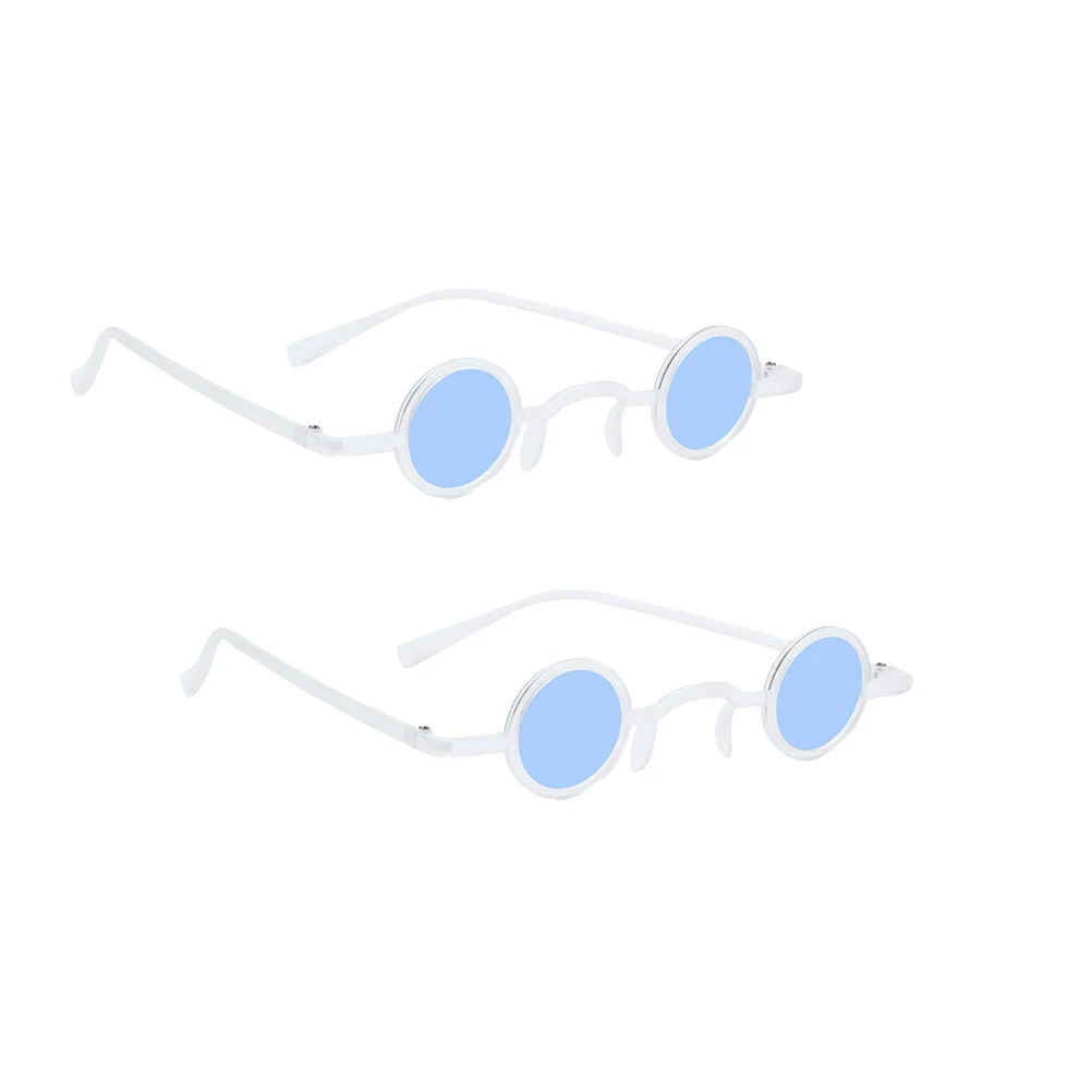 

2 Pairs Vintage Sunglasses Joyful Funny Personality Exquisite Detail Decor