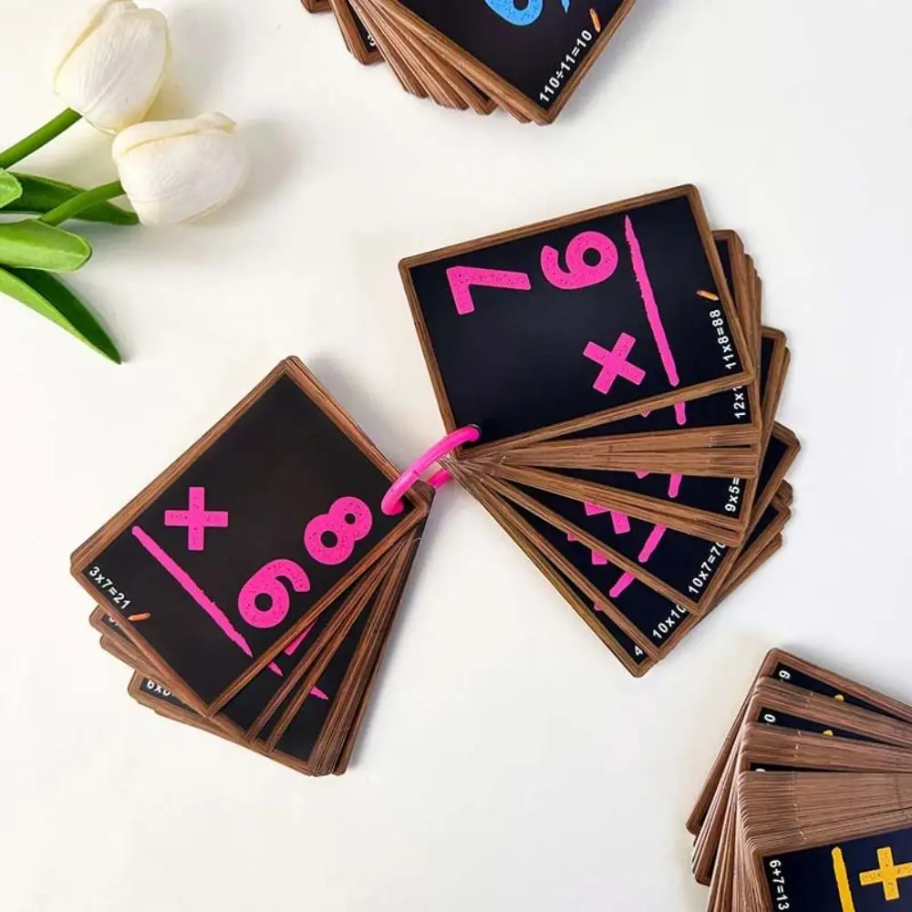 50 pz/set Educazione Precoce Bambini Carte Aritmetiche Addizione Sottrazione Moltiplicazione Divisione Carta Matematica Montessori