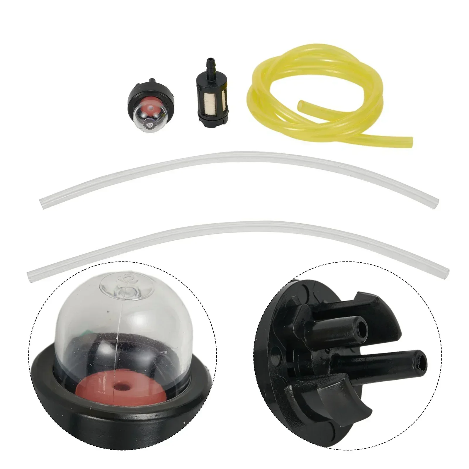 Snap In Primer Bulb W/ 2ft Fuel Line & Fuel Filter For Homelite For McCulloch For Craftsman For Echo For Trimmer Chainsaw