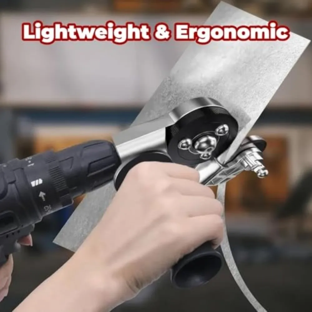 

Universal Electric Drill Shear Plate Trimmer Portable Repairs Punch shearsMachine Multifunctional