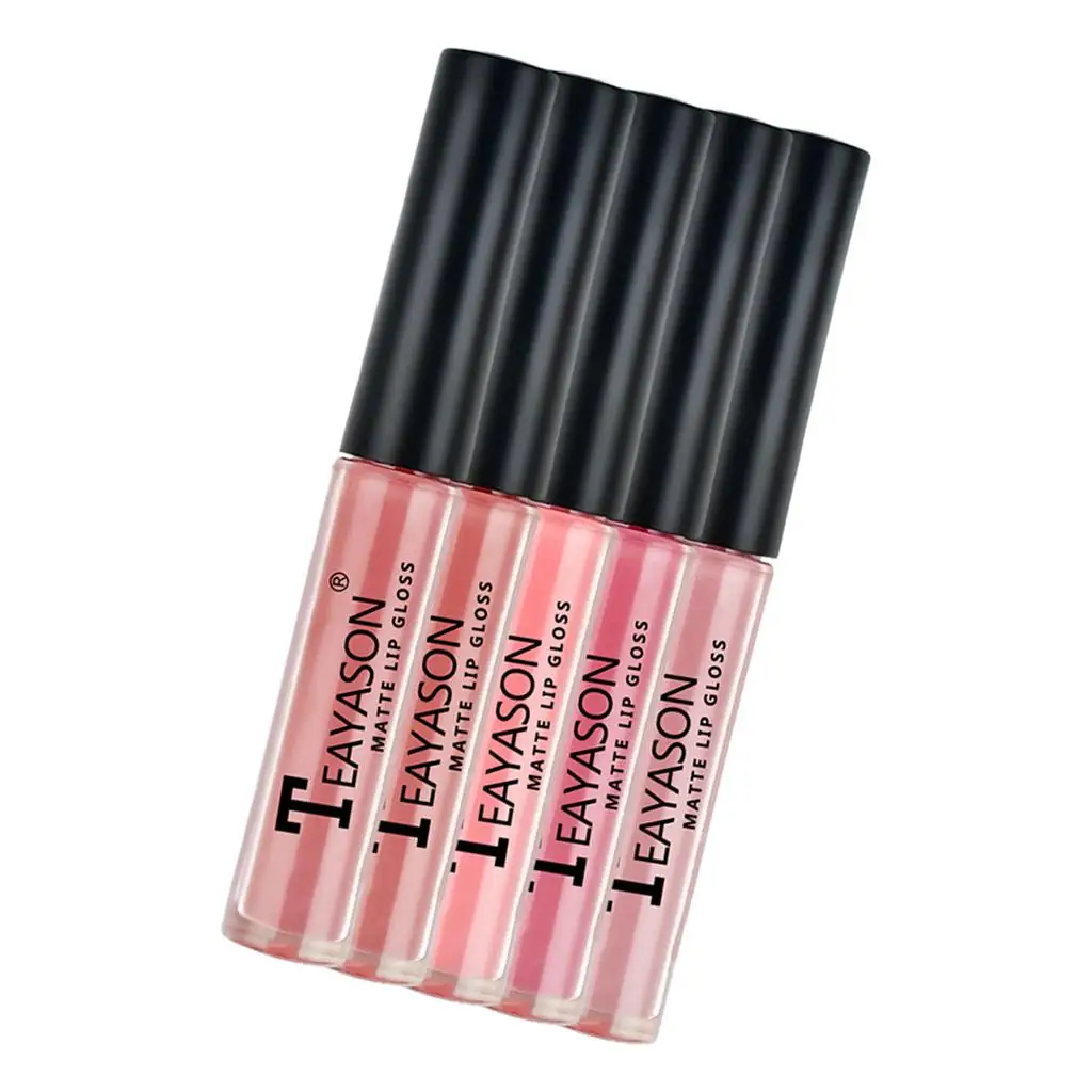 Waterproof Matte Lipstick Set Moisturizing Long Lasting Velvet Lip Gloss Non Stick for Girls Travel