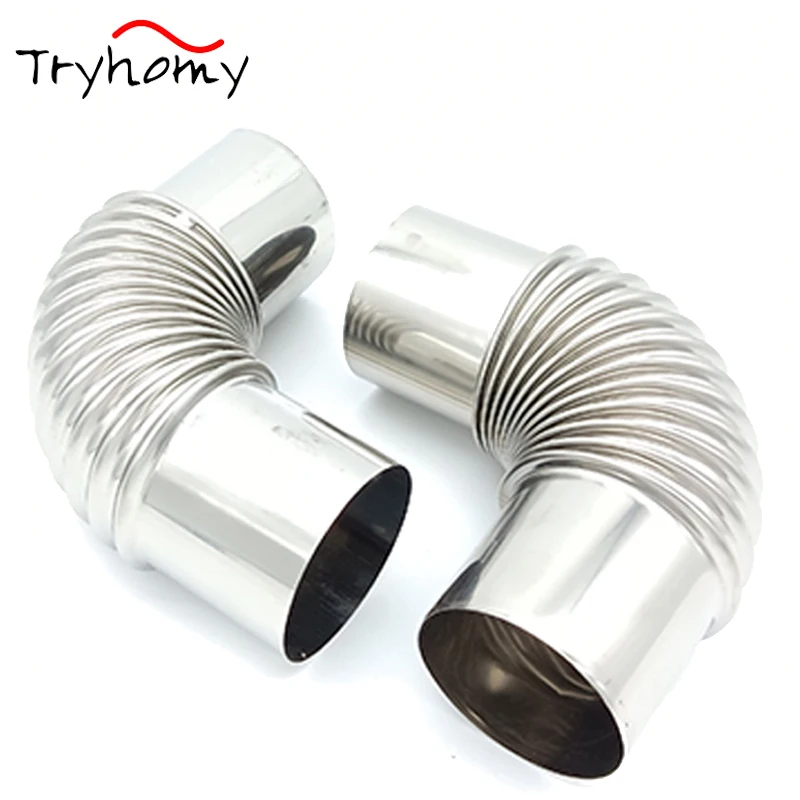 

Tent Stove 45/90 Degree Pipe Section Stainless Steel Chimney Bend Pipe 6/7/7.5/8/9cm Camping Wood Stove Exhaust Pipe Accessories