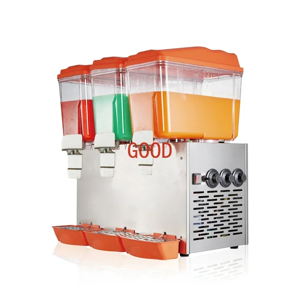 

Hot sale 18L*3 Tanks Drink Machine Cold Beverage Dispenser Commercial Juice Dispenser