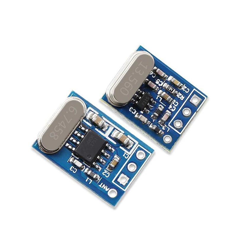 1Set 2Pcs 433MHZ Wireless Transmitter Receiver Board Module SYN115 SYN480R ASK/OOK Chip PCB for arduino