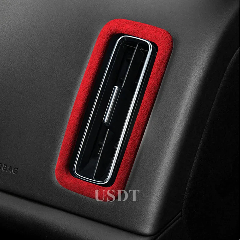 Car Dashboard Outlet Vent Sticker forFor LEADING IDEAL LiXiang L7 L8 L9 Suede AC Outlet Decal Frame Trim Interio