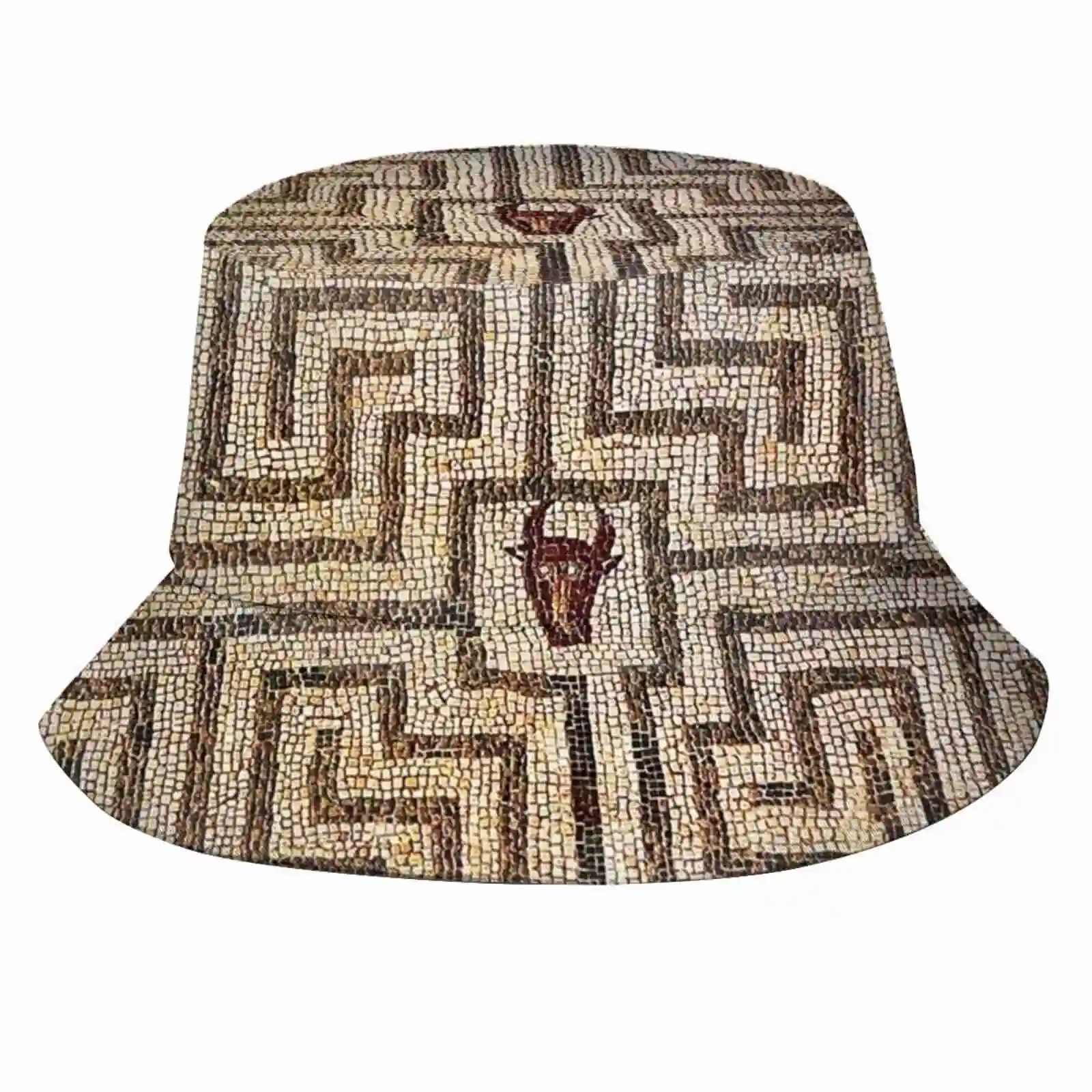 Labyrinth Mosaic Sun Cap Fisherman Hat Bucket Hats Ancient Ancient Roman Roman Empire Portugal Conímbriga Greek Dos Repuxos