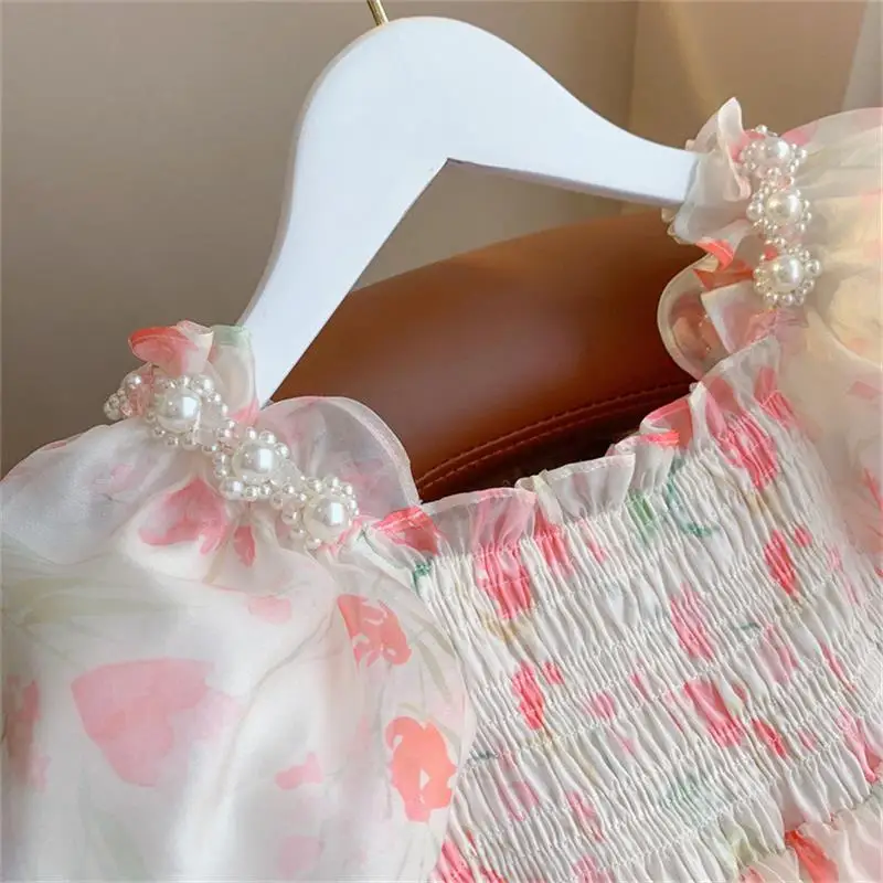 Flower Girl Dresses Elegant Party Dresses For Girls Casual Dresses Children's Dresses Silk-like Princess Costume Summer Dress