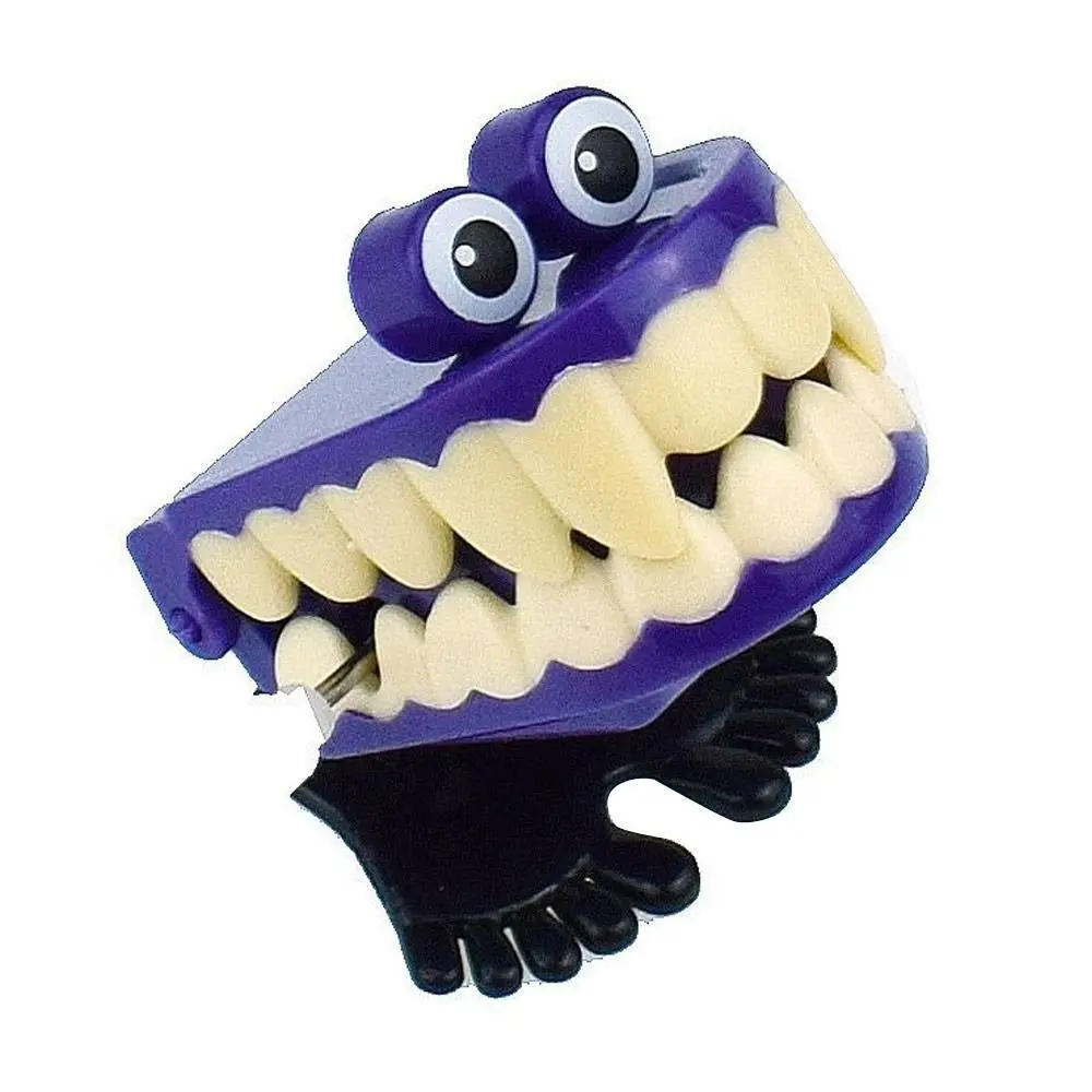Zabawka nakręcana z plastiku, dźwięk szczekania, śmieszna, urocza zabawka dentystyczna w kształcie zęba, nakręcana zabawka, prezent na Halloween