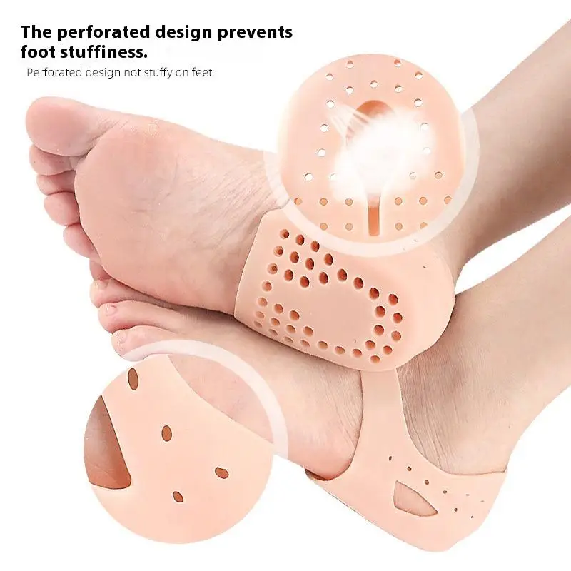 1쌍 실리콘 힐 프로텍터 중족골 패드 앞발 젤 힐 패드 족저근막염 발 통증 완화 물집 보호기
