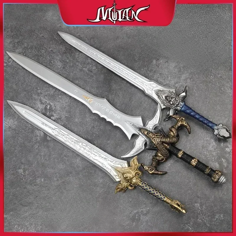 Frost Mourne Weapon World of Warcraft Arthas Menethil Game Peripherals PU Real Size Swords Model Cosplay Anime Katana Gifts Toys