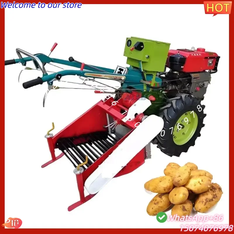 2026 Multifunctional Potato Peanut Ginger Garlic Digging Machine Automatic Potato Harvesting Equipment