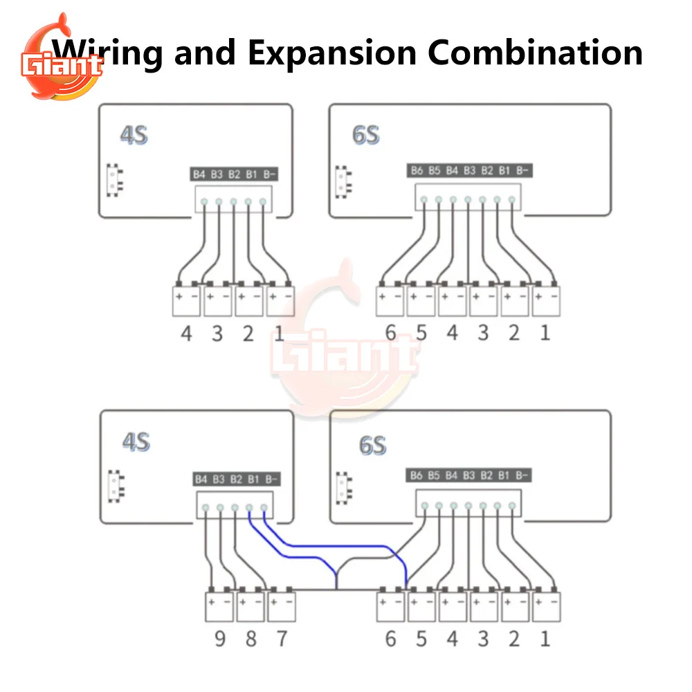 3S 4S 6S Lithium Battery Ative Equalization Board Mini Battery Quick Balance Board Battery Energy Equalization Capacitor Module