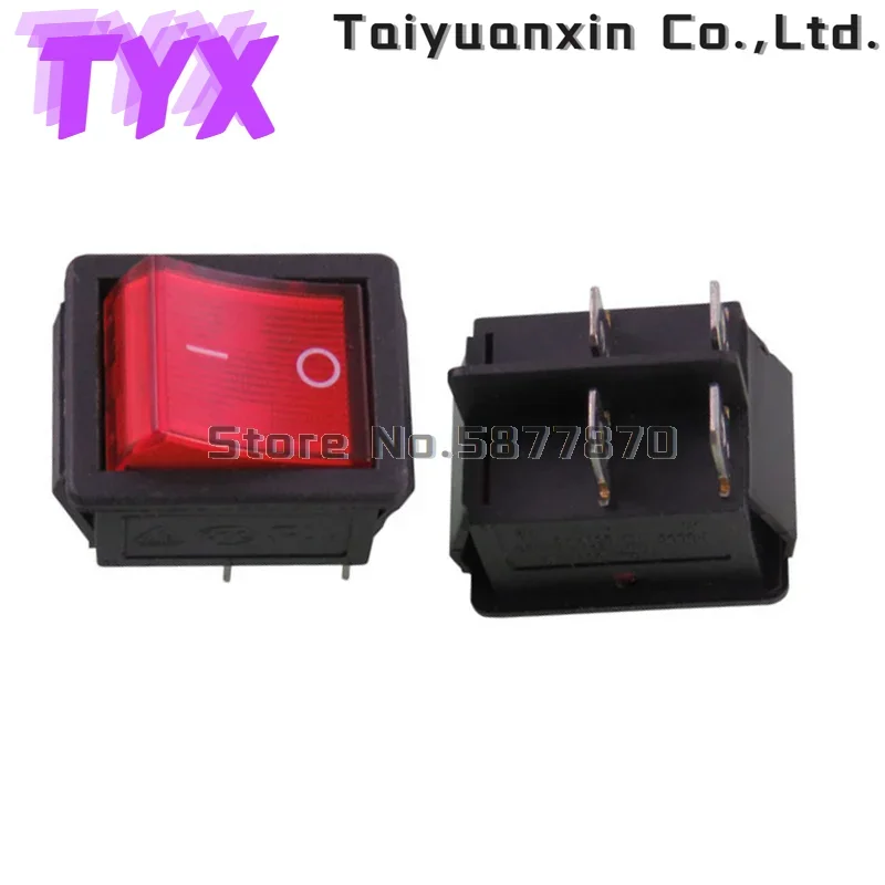 KCD4 Rast Rocker Switch Power Schalter 6Pins 4 Pins 3 Position 2 Position mit Licht 16A 250VAC 20A 125VAC die pfeil ist reset