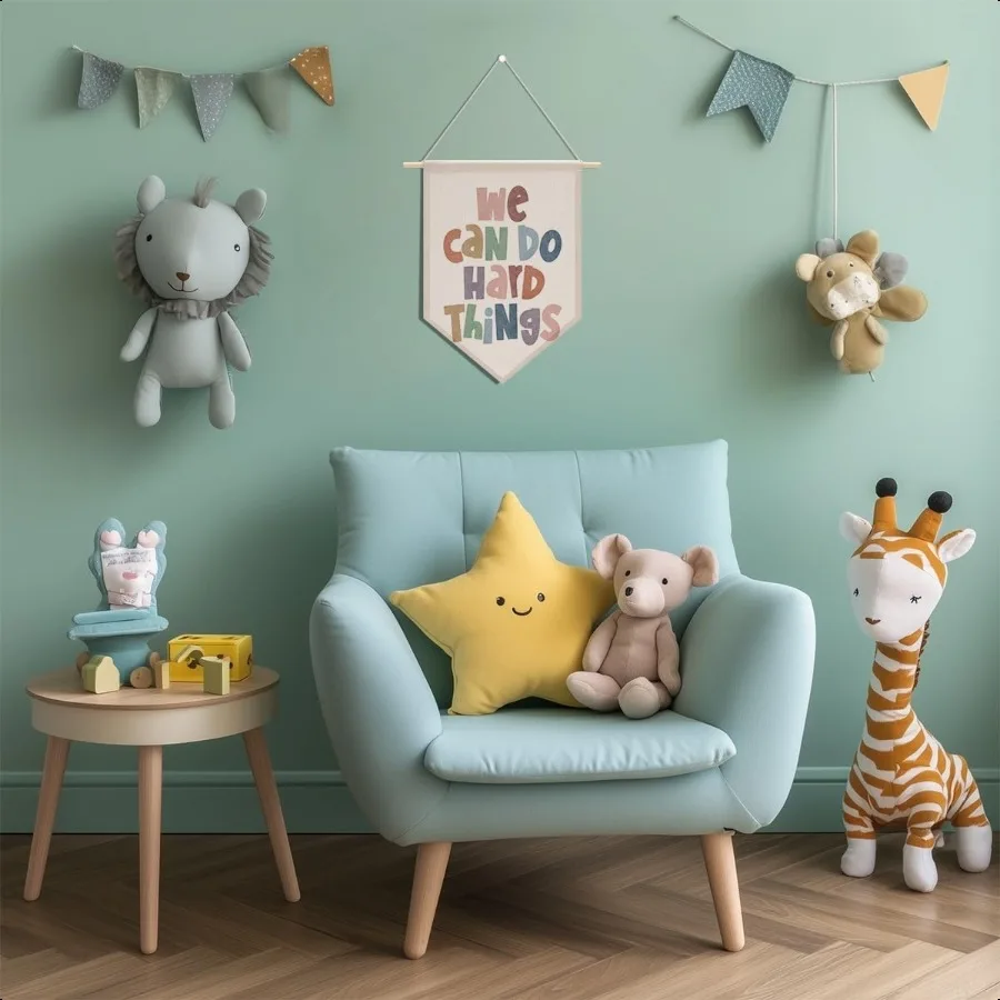 ديكور حائط ملهم للفصل الدراسي من بوهو للأولاد والبنات، لافتة علم معلقة على الحائط، مكتب المعلم، غرفة اللعب، غرفة النوم، الأطفال #4