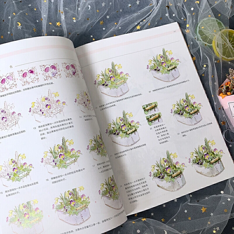 Japanese Street View Pen Light Color Drawing Technique Book Pen Painting Copy Book Watercolor Painting Tutorial Book