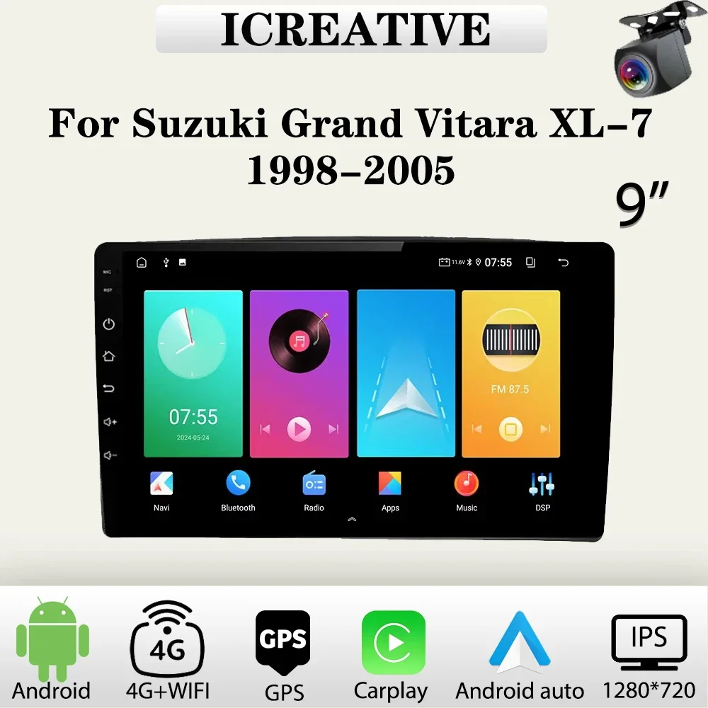 

Android Car Radio for Suzuki Grand Vitara XL-7 1998-2005 Multimedia Carplay Player Car Stereo Autoradio Head Unit Navigation GPS