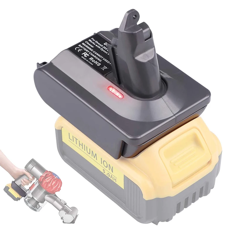 

Адаптер DW20V6 для литиевой батареи Dewalt 20 В 18 В, замена для Dyson V6 SV03 SV04 SV09 DC62 для беспроводного пылесоса Dyson