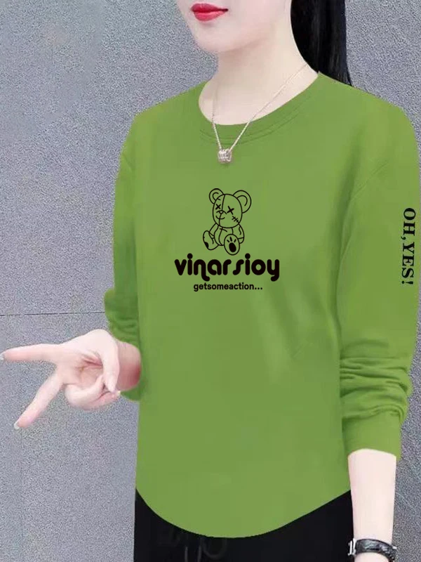 

Casual round Neck Mommy Clothes for Middle-Aged And Elderly Women Fashionable Slimming Top Belly Covering Simple Style Polyes...
