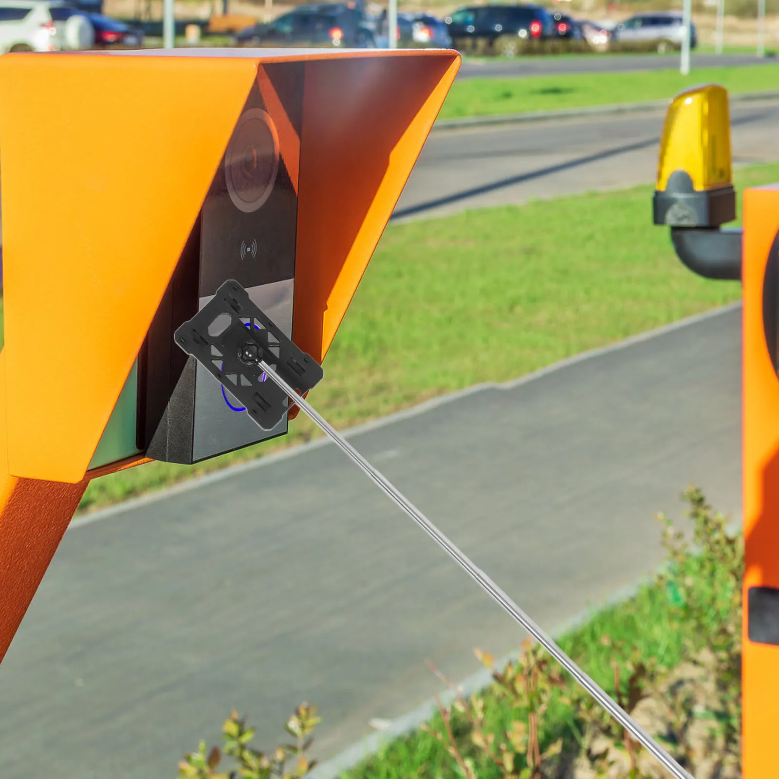 

2pcs Stick Id Holders for Badges Plastic Parking Garage Aid Pole Extension Ticket Clip Card Rod