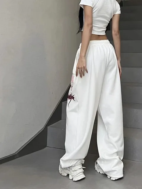 女性用カジュアルワイドレッグパンツ ハイウエストポケットデザイン 快適なルーズフィットロングパンツ ファッショナブルなサマーコレクション