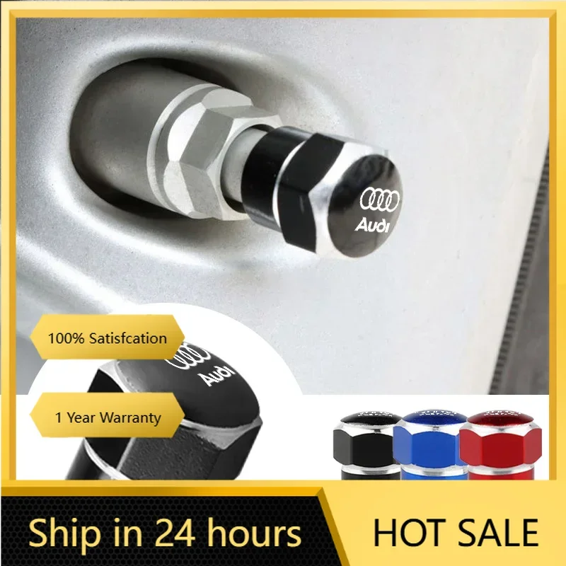 

2025 Горячая 5 шт. алюминиевый сплав, крышка клапана для автомобильных колес, пылезащитная крышка стержня для Audi A3 A4 A5 A6 A7 Q2 Q3 Q5 Q7 TT TTS Sline RS4