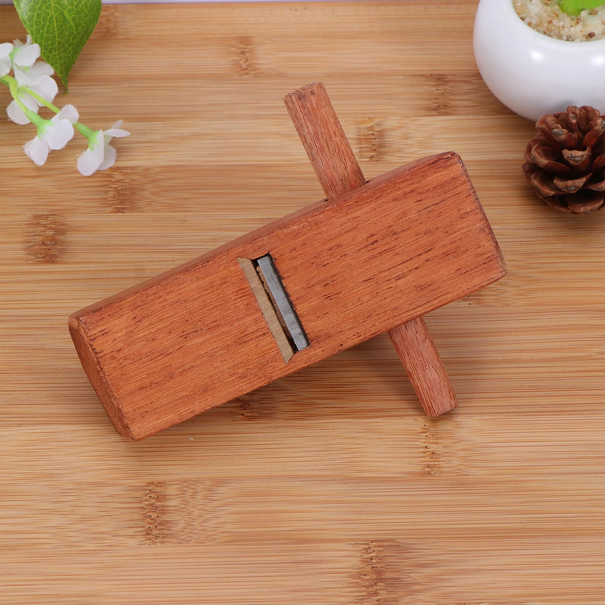 

127Mm Hand Plane Wood Planer with Handle Premium Hardwood Steel Blade for Smooth Woodworking Carpentry Edging Finish