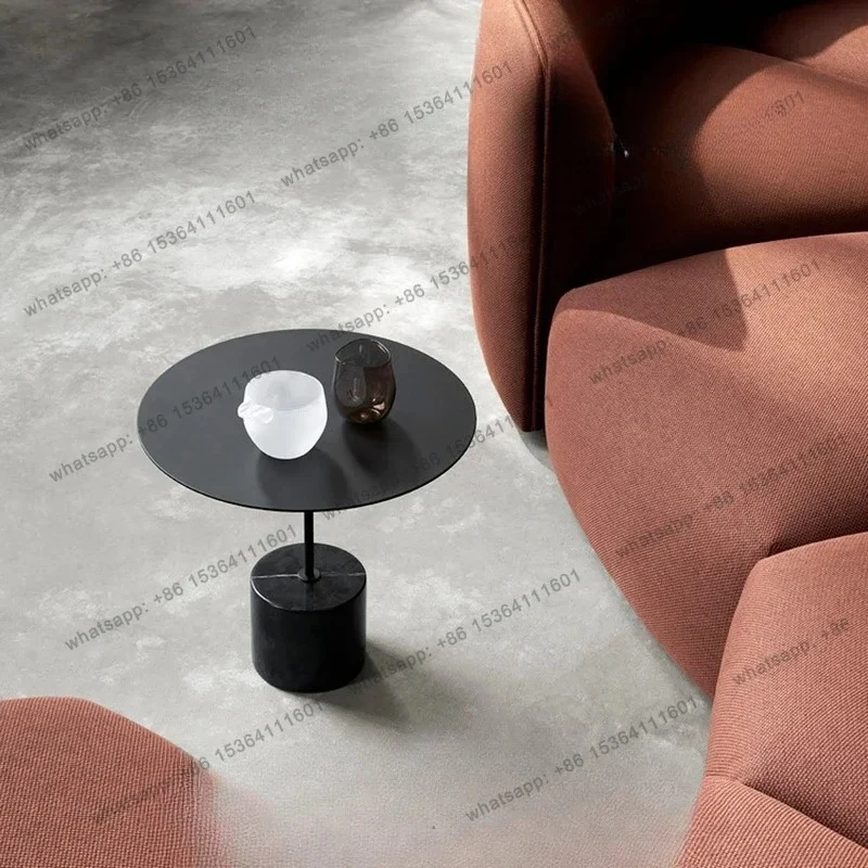 

НОВЫЙ скандинавский современный минималистичный журнальный столик из натурального мрамора, светлый роскошный журнальный столик для гостиной, балкона, простой