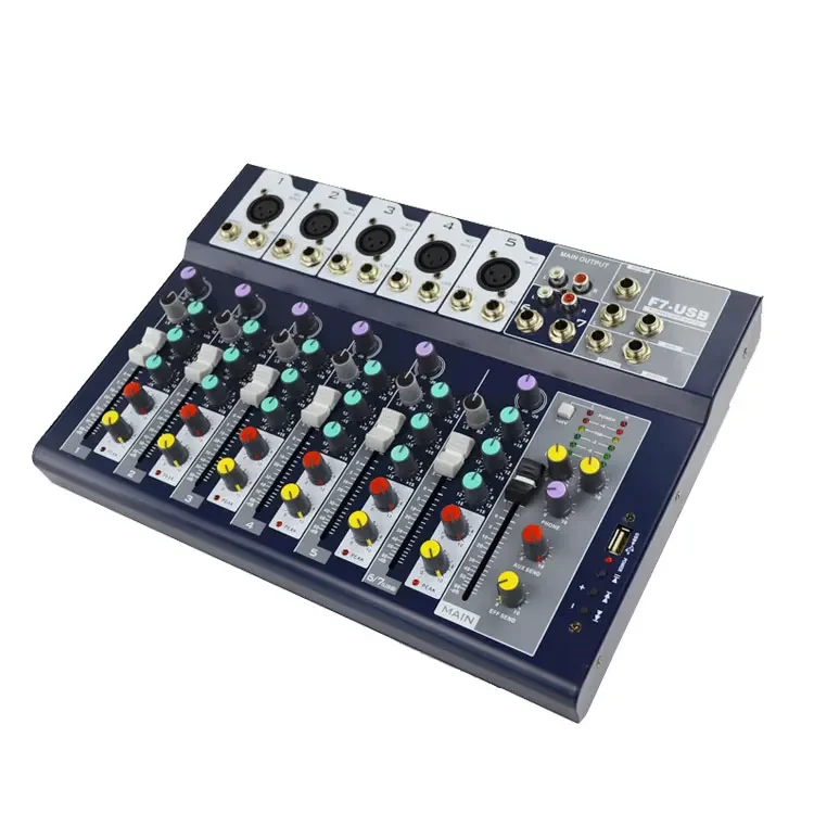 Factory wholesale price 7channel USB Digital Mixing Console