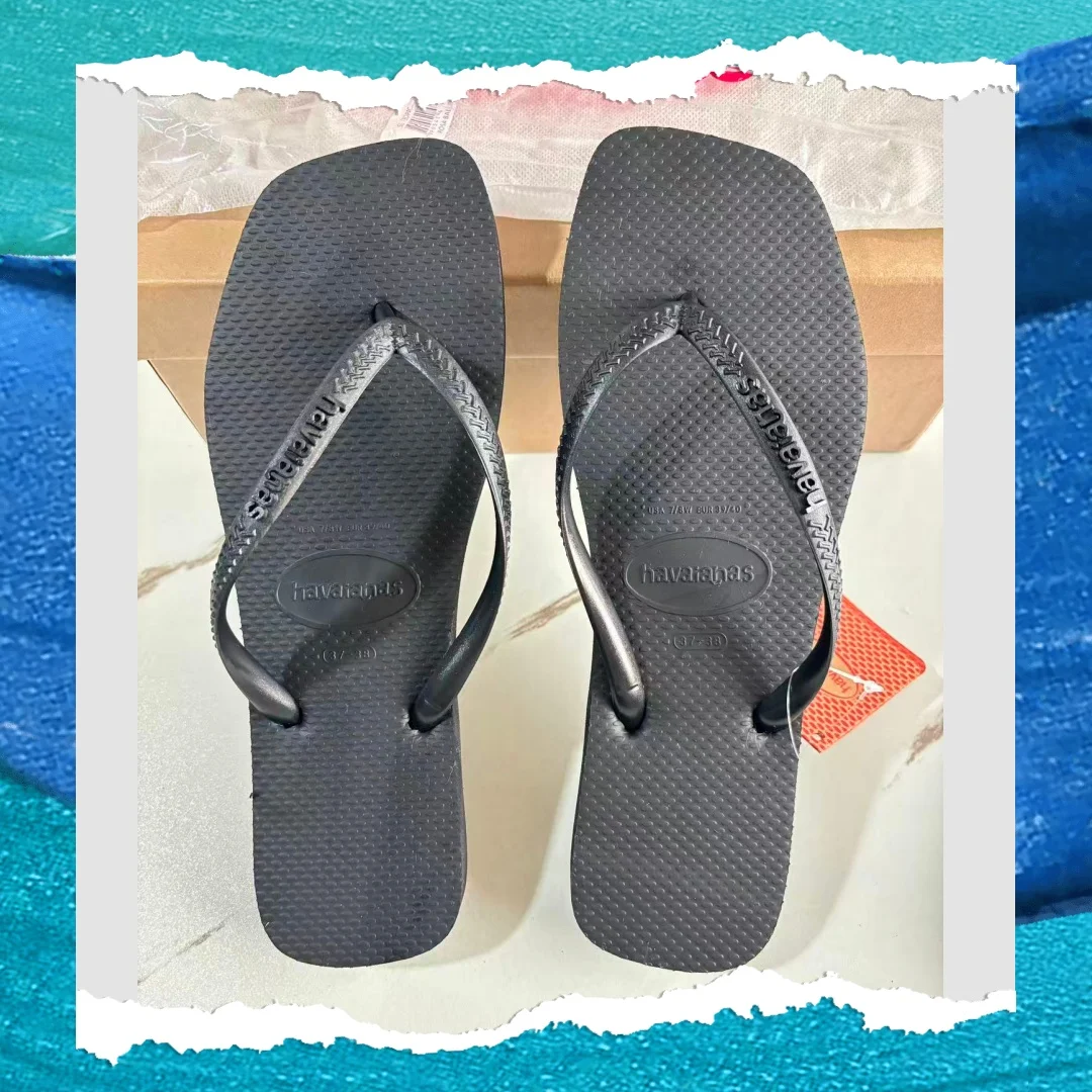 Women's flip flops, summer rubber flip flops, outdoor anti slip slippers, beach vacation sandals, quick delivery Zapatos
