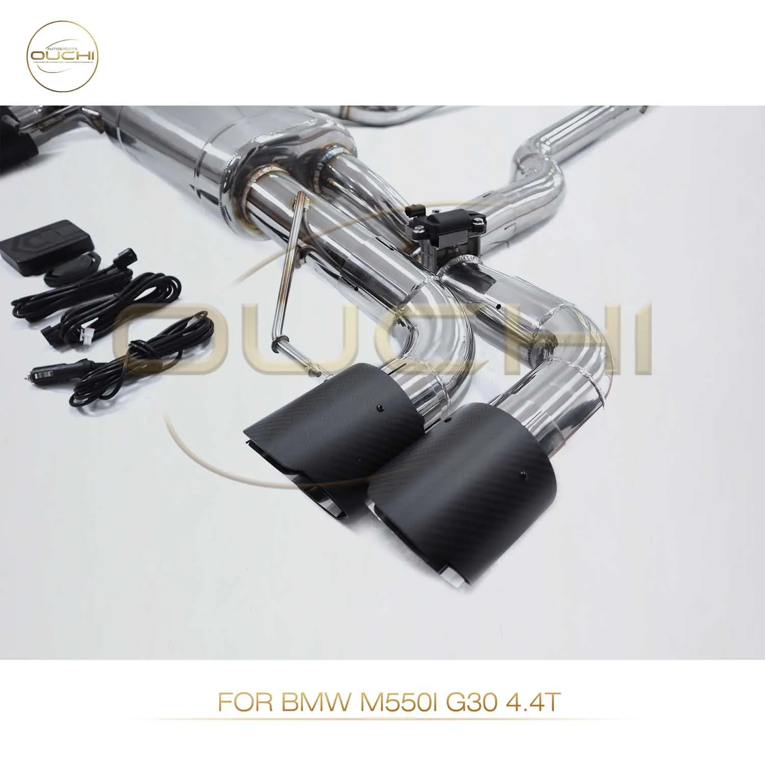 Performance Catback for BMW M550i G30 4.4T OUCHI Exhaust System Stainless Steel Muffler With Valve