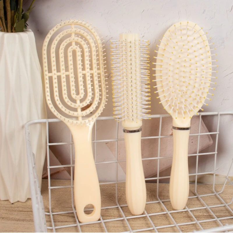 

2Pcs Set Air Cushion Comb Scalp Massage Airbag Comb Women's Long Hair Portable Anti Static Hair Care Pork Rib Comb Hair Tools