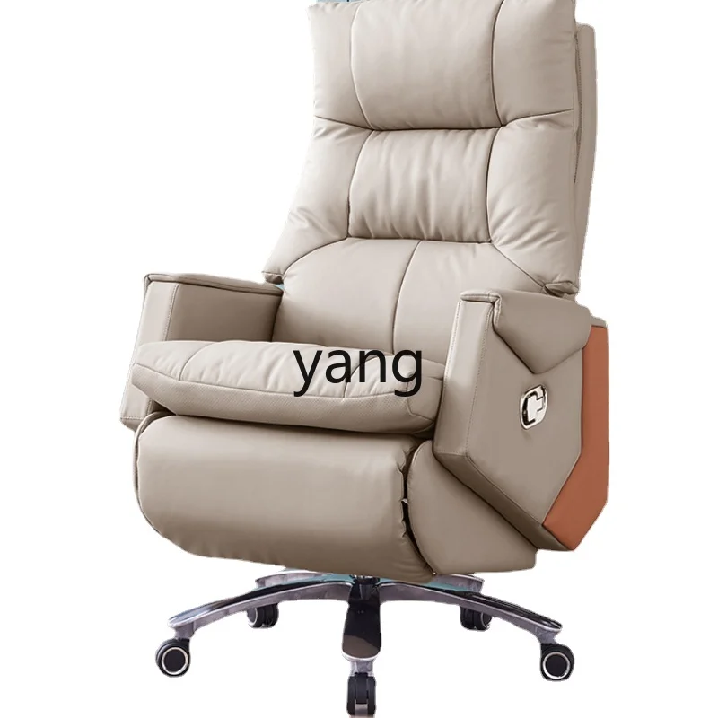 

Yjq High-End Electric Executive Chair Comfortable Long-Sitting Office Nap Massage Home Leather Office Chair