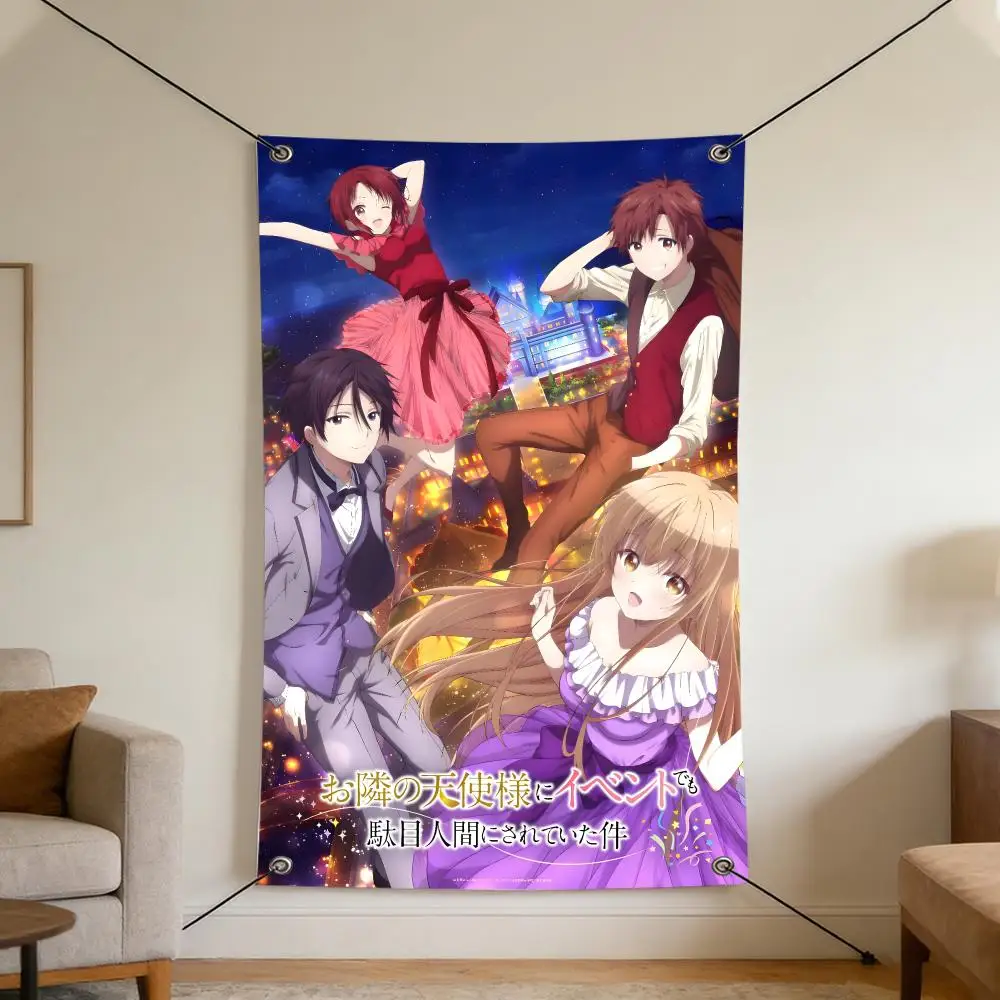 Anime The Angel Next Door Spoils Me Rotten Flags Cozy Home Flag 4 Grommets Anti-Wrinkle Waterproo  Indoor