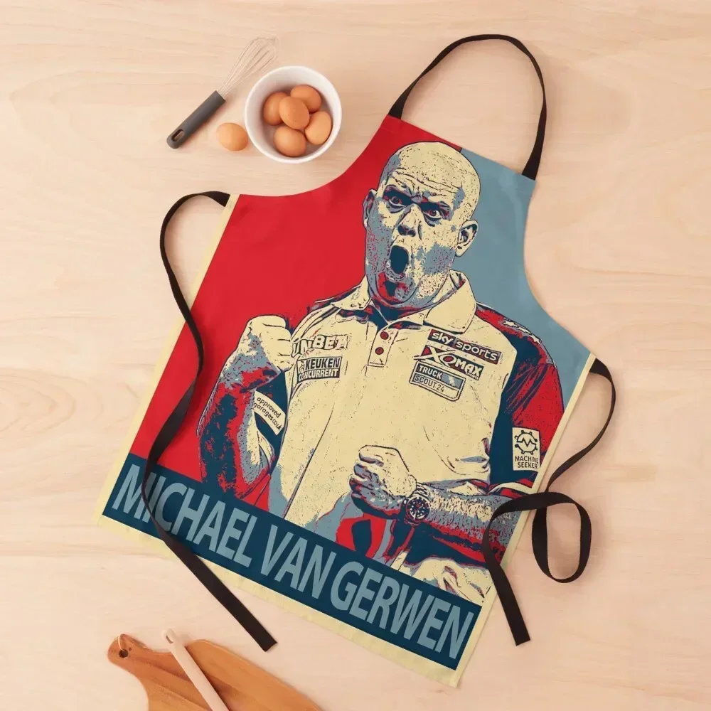 

Фартук Michael Van Gerwen для парикмахерской, женский кухонный фартук для дома, полезные кусочки, фартук-нагрудник