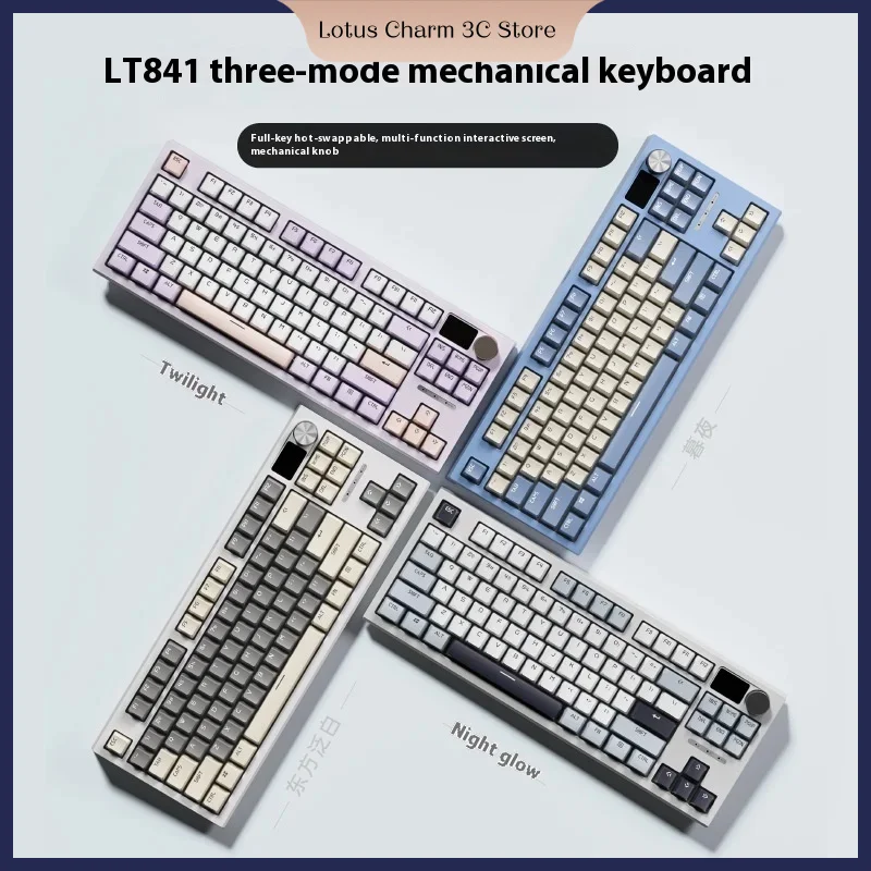 Langtu L1 Mechanical Keyboard Feels Silent Waterproof Three Mode Wireless Keyboard Quiet Quiet Desktop Notebook E -Sports Game