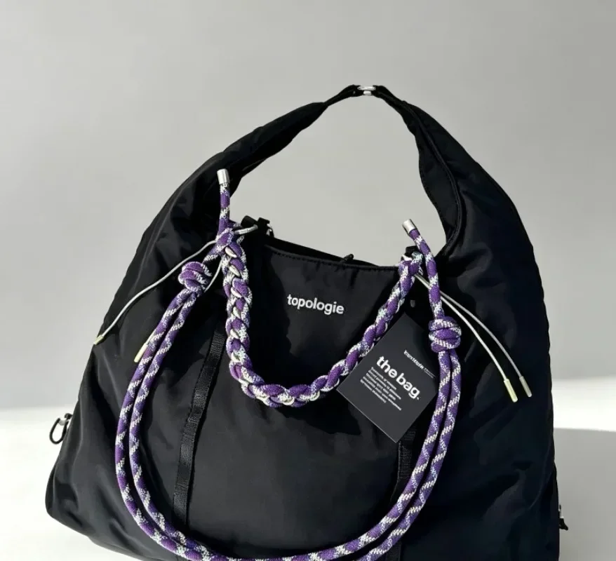 2026 New Fashion Womens Large Tote Shoulder Bag Drawstring Closure Multifunctional Handbag