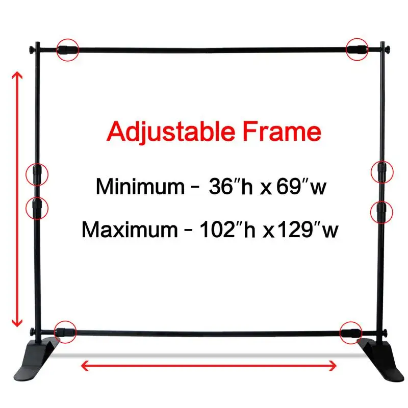 Photography Background Portable Telescopic Exhibition Stand Supermarket Activity Advertising Poster Adjustable Display Shelf