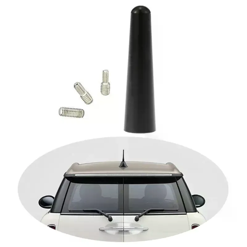 Universal Car Antenna Mini Short 6.5cm Strong AM FM Radio Reception Waterproof Car Roof Mount Accessory for SUV Truck Pickup view 2