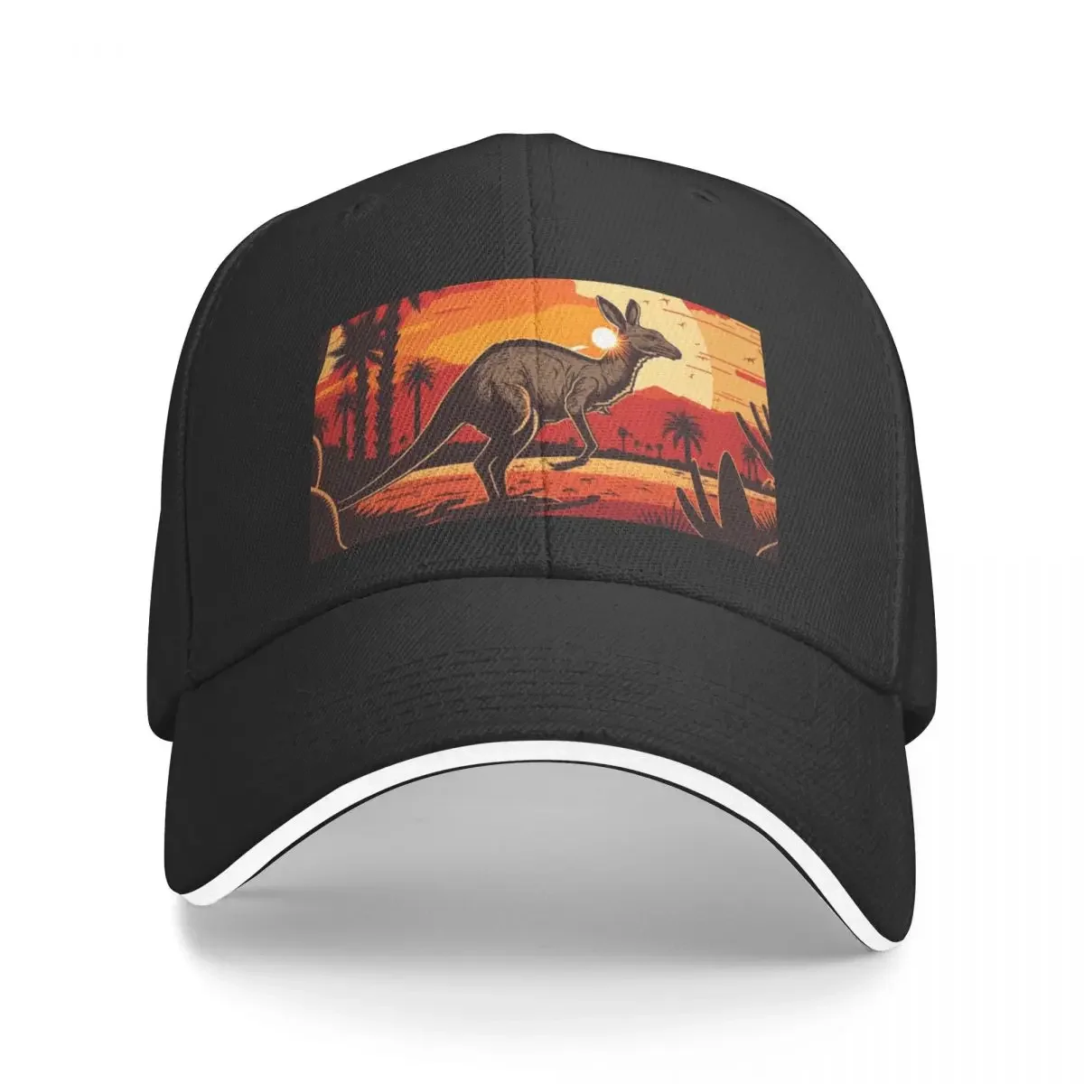 Australia retro kangaroo Baseball Cap Trucker Hat Beach Horse Hat Designer Man Women's