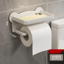 Toilet No Punching Paper Towel Rack, Wall Washcloth Paper Towel Storage Rack, Roll Paper Rack Toilet Paper Box