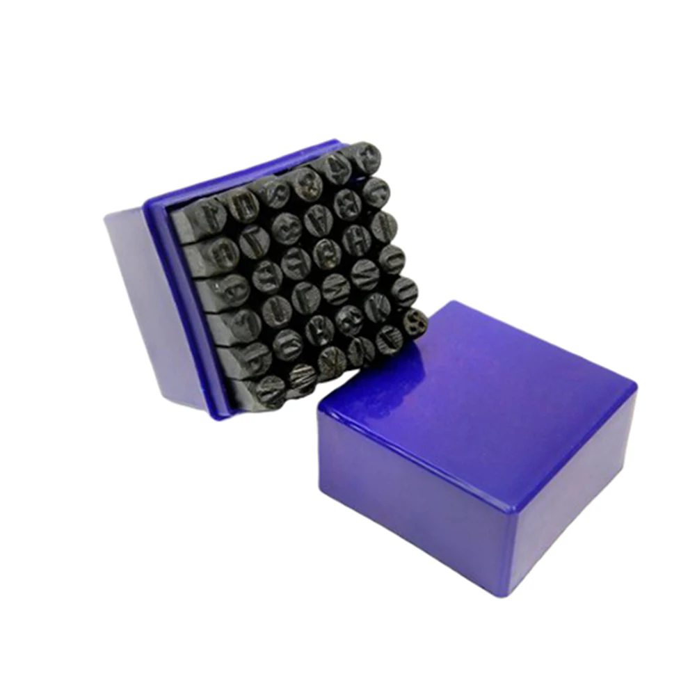 

36Pcs Letters Numbers Punch Set 5mm Carbon Steel Stamp Tool Hardened Tempered for Jewelry Metal Marking Craft Letter Stamp Tool
