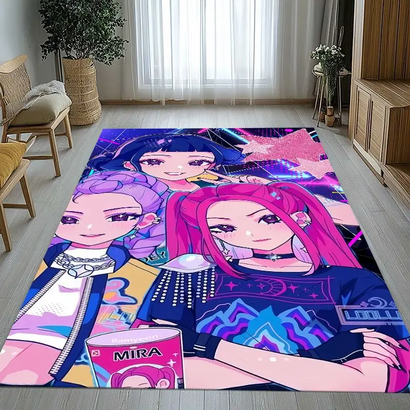 D-Derpy Tiger KPop Group Cartoon Soft Non-Slip Area Rug for Living Room,Bedroom Playroom Carpet Mat for Sofa,Home Decor